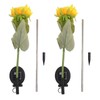 2Pcs Sunflower Solar Lights IP65 Waterproof Low Power Consumption LED