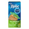 Ziploc Bolsas Herméticas para Sandwich, 100 Bolsas