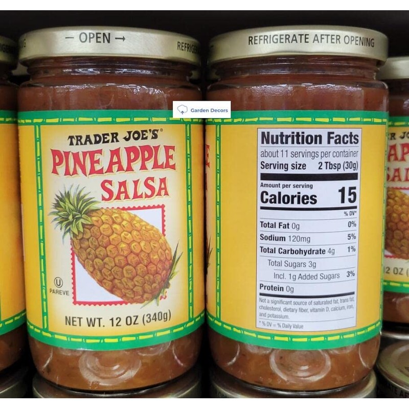 Trader Joe’s Pineapple Salsa 12oz 340g (Two Bottles)