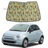 Windshield Sunshade Compatible with Fiat 500 2010-2024 ，Front Window Sun