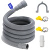 Washing Machine Drain Hose, 1/1.5/2/2.5/3/4/5/6 m, Suitable for 4 Interface