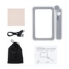Handheld Magnifier 4X Magnifying Glass for Reading Full Book Page