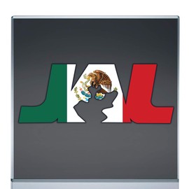 X Graphics JAL Jalisco Bandera Mexicana Sticker Decal Calcomania (7"x2.6")