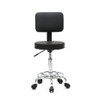 Ynredee Swivel Rolling Stool,Adjustable Foot Rest Rolling Stool with Wheels