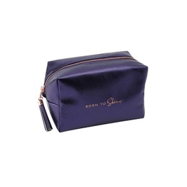 CGB Giftware | Willow & Rose Metallics Midnight Blue Wash Bag | Willow & Rose Metallics Range | Make Up | Wash | Travel | Ladies | GB04064