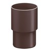 INEFA Downpipe Connector, PVC DN100 / 100 mm, Dark Brown,