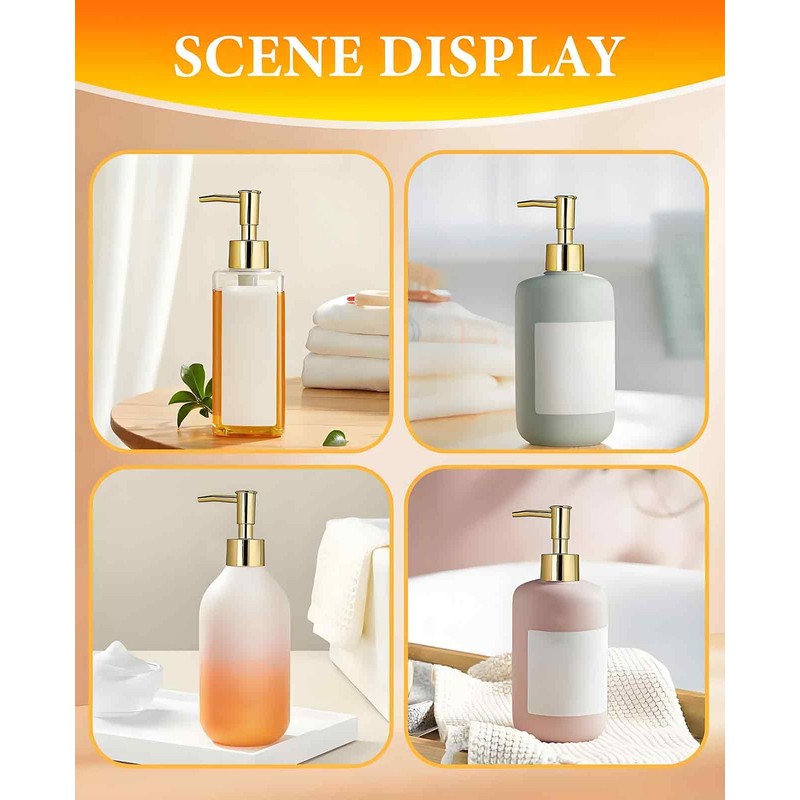 DAWZMR 6 Pack Gold Soap Dispenser Pump, Top Replacement for