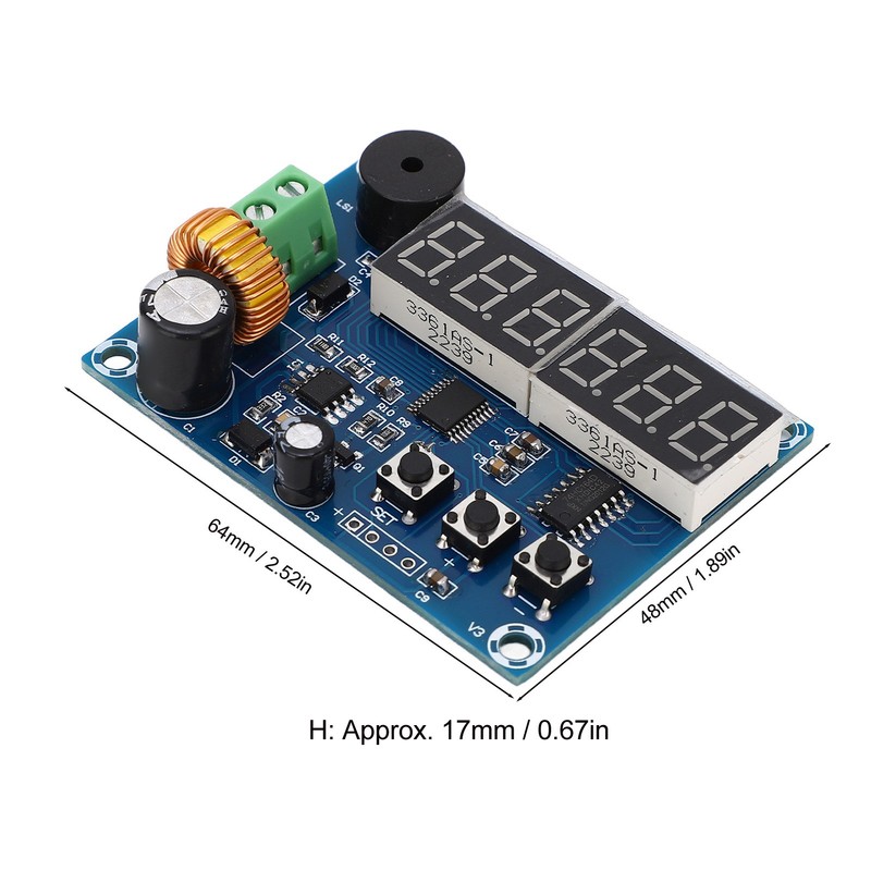 Power Display Module Programmable Voltage Remaining Percentage Display Module DC7‑80V