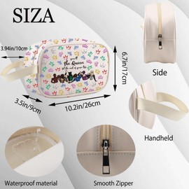 WSNANG Six Musical Gift Idea Purple Queen Drama Inspired Waterproof Organizer Makeup Bag Musical Theater Fans Gifts (Six WT CA)