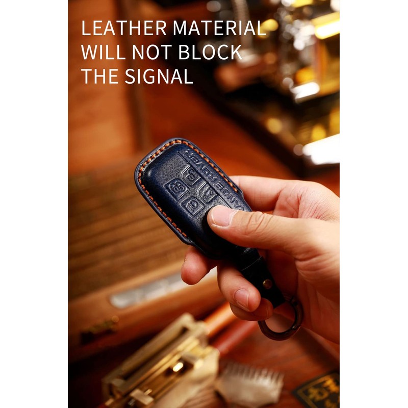 ontto Leather Car Key Case Cover Fits Discovery Defender LR2