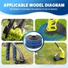 CHIHOLEN Pack of 4 Grass Trimmer Line Spool Compatible with