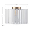 Globe 65788 Brooklyn 1-Light Flush Mount Ceiling Light, Matte Brass,