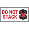 V Safety Do Not Stack Boxes Red Sticker - 51x25mm