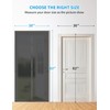 Magnetic Insulated Door Curtain, TPU Matte Transparent Privacy Screen Door