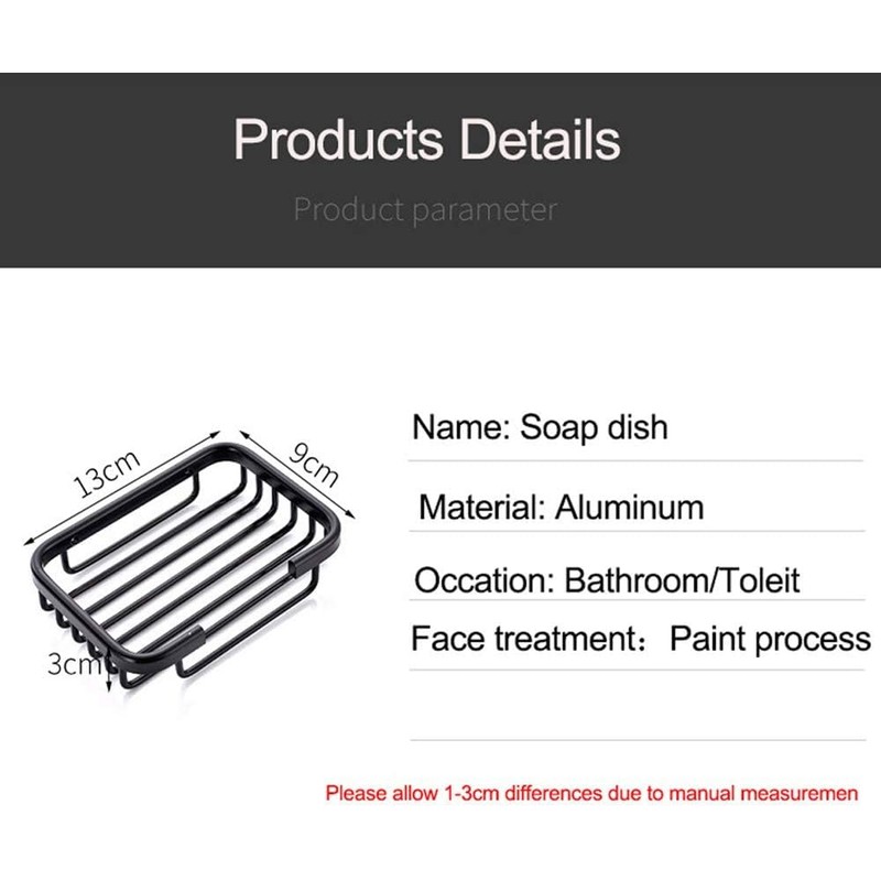 Gold Bar Soap Holder for Shower Wall,Stainless Steel Adhesive Soap