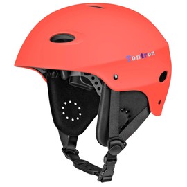 2.Tontron Water Helmet (Matte Red, Large)