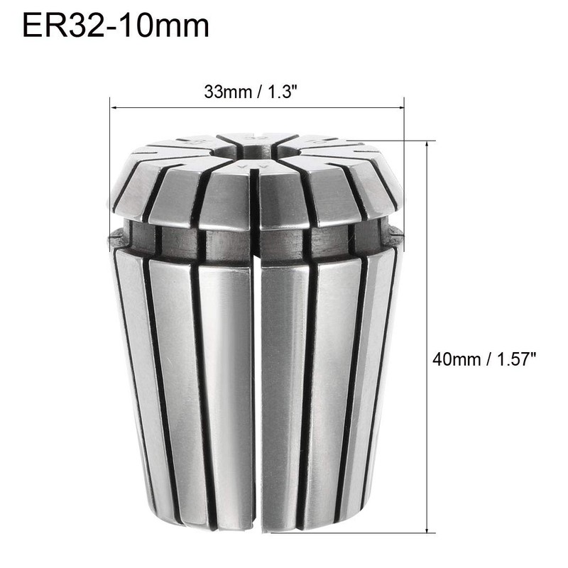 sourcing map ER32 Spring Collet 10mm Chuck for CNC Milling