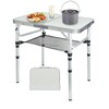 Small Folding Camping Table 2ft, Portable Pinic Table Adjustable Height