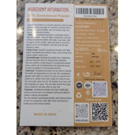 Herbs Botanica Sandalwood Powder for Face & Skin 3.5 oz exp: 07/2027