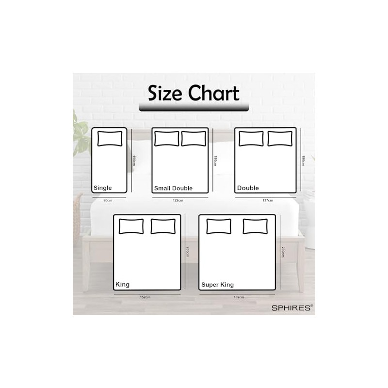 SPHIRES Bedding & Linen 100% PolyCotton 25cm Deep Single Fitted