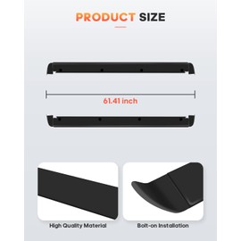 FINDAUTO PU Rear Tailgate Tail Wing Spoiler Lip Fits for 1999-2006 for Chevy Silverado Sierra Trunk Lip Spoiler