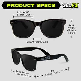 GloFX Snaps: Magnetic Sunglasses Set – Black Frame with Blue/Pink Mirrored & Black/Brown/Gray Polarized Lenses – 100% UV Protection – Trendy Sunglasses for Women & Men