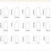 Yamobi Pack of 24 Golden French Tip Press On Nails,