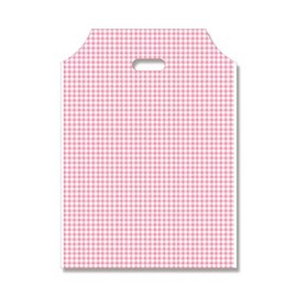 Heiko #6959102 Bio Handy Bags, 100 Pieces, S Gingham 2P (Excludes Paid Plastic Bags)