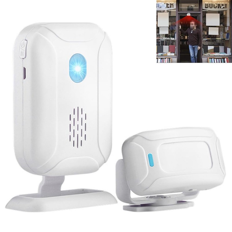 Hsthe Sea Wireless Motion Sensor Detector, Security Alarm Chime, Welcome