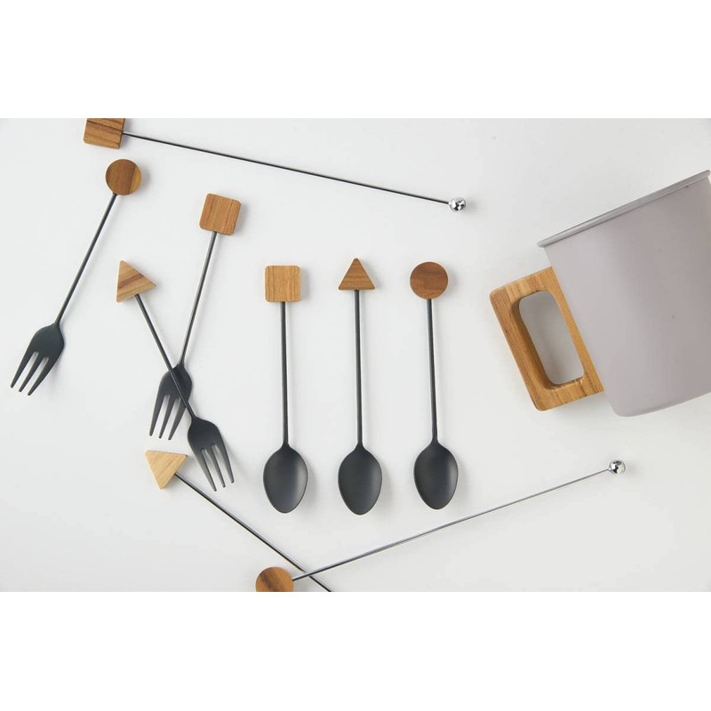 Tsubamesanjo Wood Cutlery Block Fork Deer