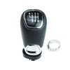 Newtown2700-parts Gear Knob Black Chrome Leather Compatible with Skoda Octavia