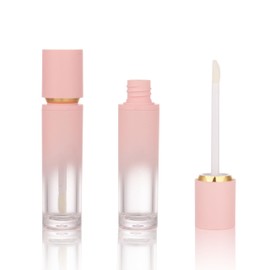COSIDEA - 30 tubos de brillo labial de color rosa degradado aspiradora de 8 ml con aplicador de varita para botellas de tinte de aceite de labios, recipiente a granel