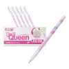 Pack 12 Bolígrafo Tinta Blanca Gel Queen Para Hoja Negra