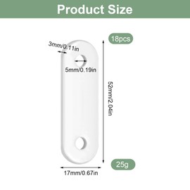 Pack of 18 Pencil Sticks, 25 g, Pencil Strips, Curtain Weights for Curtains, Weights for Curtains, Lead Weights for the Home, Office, Hotel, Curtain, Tablecloth Accessories