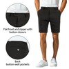 GINGTTO Mens Golf Shorts 9 Inch Inseam Stretch Black Dress