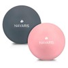 Navaris Lacrosse Massage Balls Set - Myofascial Deep Tissue Muscle