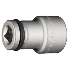 TONE Impact Inner Socket 4A-21BA Insertion Angle 0.5 inch (12.7 mm) (1/2 mm), Double Side Width 0.8 inches (21 mm)