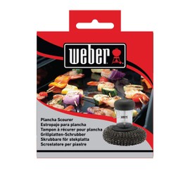 Weber Plancha Scourer - Soap-Dispensing Scouring Pad for Cleaning Planchas / Griddles with Long-Lasting Replaceable Head