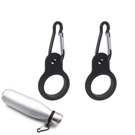 Plastic Bottle Holder with Carabiner, 2 Pack Drink Holder for Carrying, Water Bottle Strap, Climbing, Water Bottle Cap, Bottle Holder, Compact, Lightweight, Durable Outdoor Equipment, Plastic Bottle