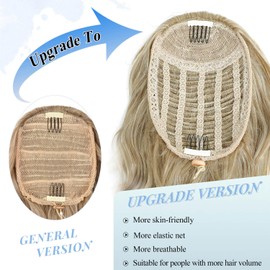 PEONYMEBEAUTY 22 inch Hair Extensions Clip in,Multi-layered Fluffy Thick Drawstring Ponytail Blonde Ponytail Extension Synthetic Hair Pieces for Women for Daily Use Brown to Blonde