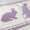 Apelt Table runner, with Bunnies Lilac Approximately 21 x 140