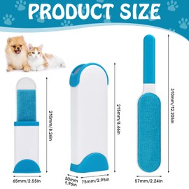 QGGTQG Fusselbürste Tierhaare, Wiederverwendbare Tierhaarentferner Robust und Langlebig mit Extrem Einfacher Reinigung, für Entfernen von Tierhaaren, Sofas usw, Auch als Kleiderbürste Verwendbar