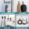 TAILI 4 Pack 360° Rotatable Powerful Suction Cup Shower Hooks