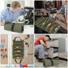 Tool Roll Bag with 5 Zip Pockets, Small Tool Bag,