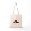 CafePress First Aid Kit Tote Bag Reusable Natural Beige Canvas