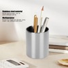 Stainless Steel Pencil Cup Holder Desk Organizer Flower Vases Pen