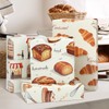 Baking Wrapping Paper 12 Sheets Croissants,Toast,Bread Bakery Themed Gift Wrap