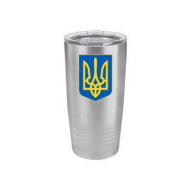 Rogue River Tactical Ukraine Flag 20 Oz. Stainless Steel Travel Tumbler Mug C...