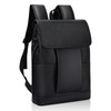 Amexo Backpack for Men Women PU Leather Daypack Black Extra