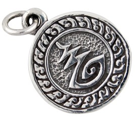 AFP AS-472 Buddha Buddhism Pendant 925 Sterling Silver, Sterling Silver, No Gemstone